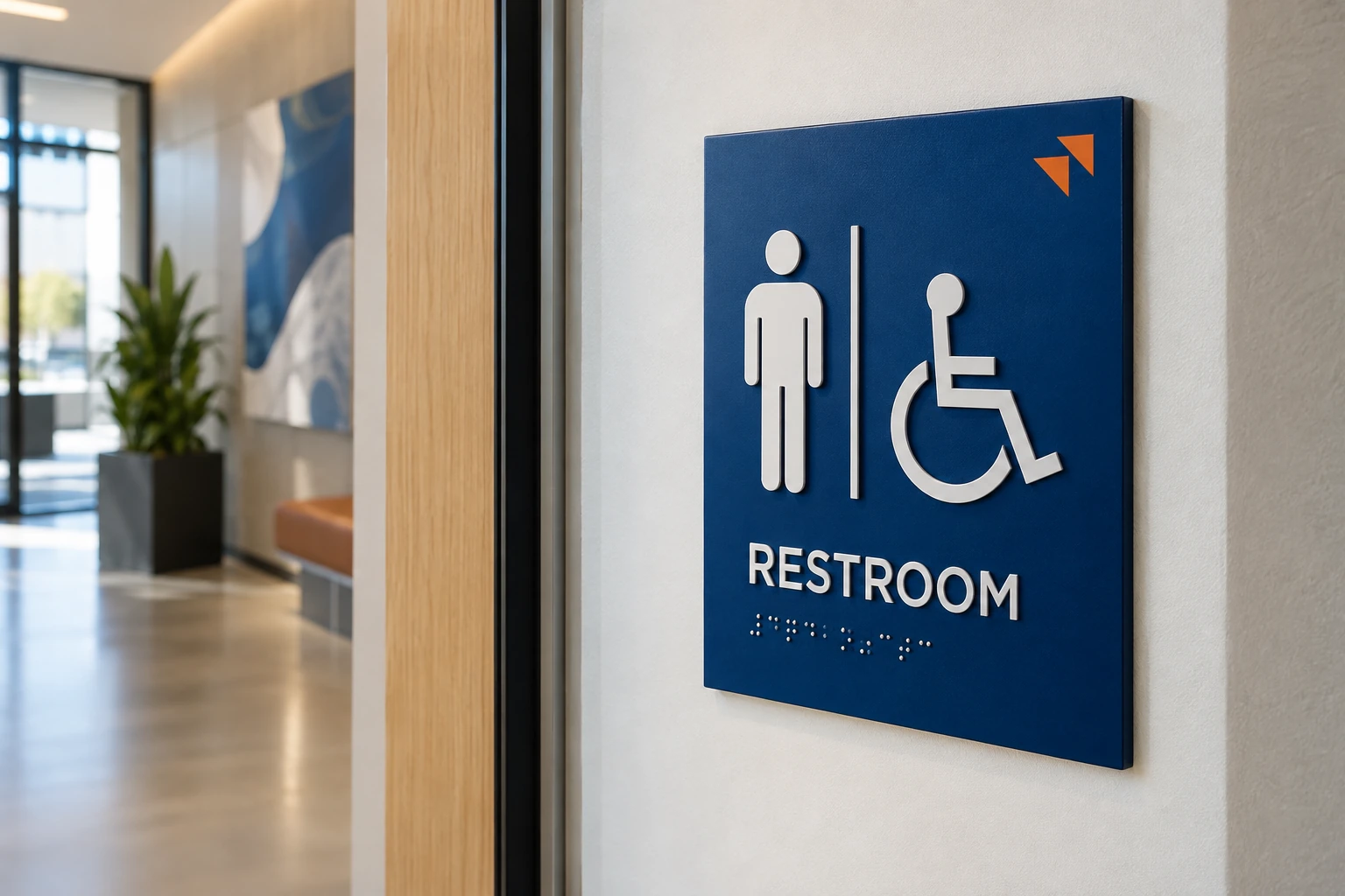 Illustrative accessible identification signs