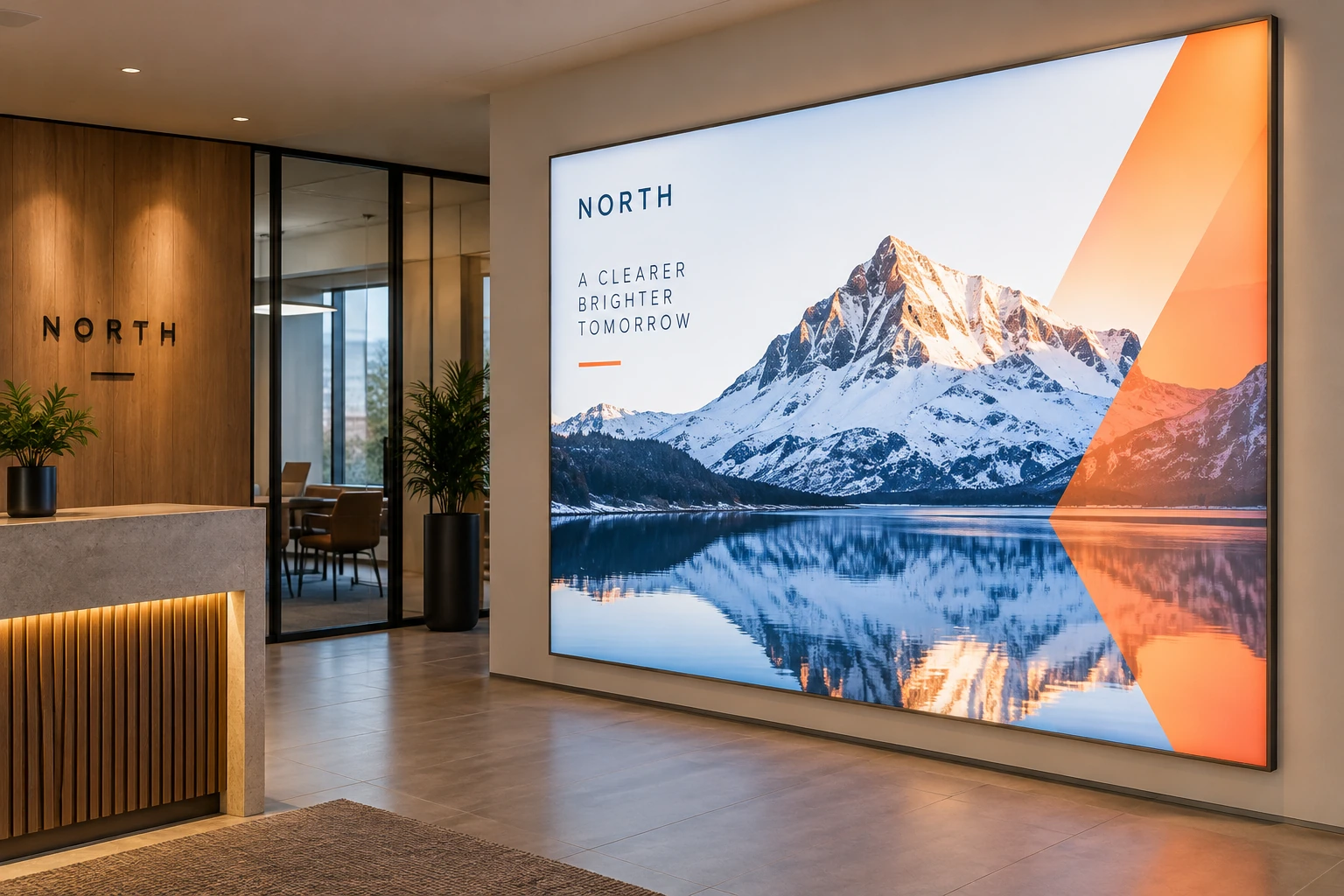 Illustrative backlit printed graphics