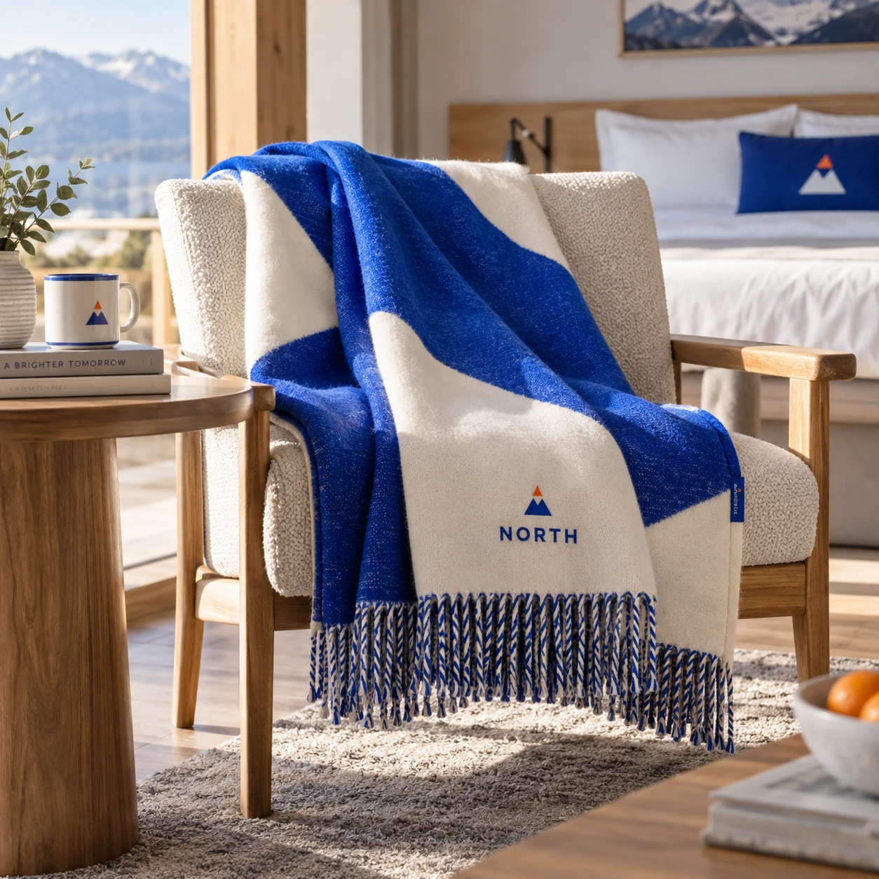 Illustrative branded blankets