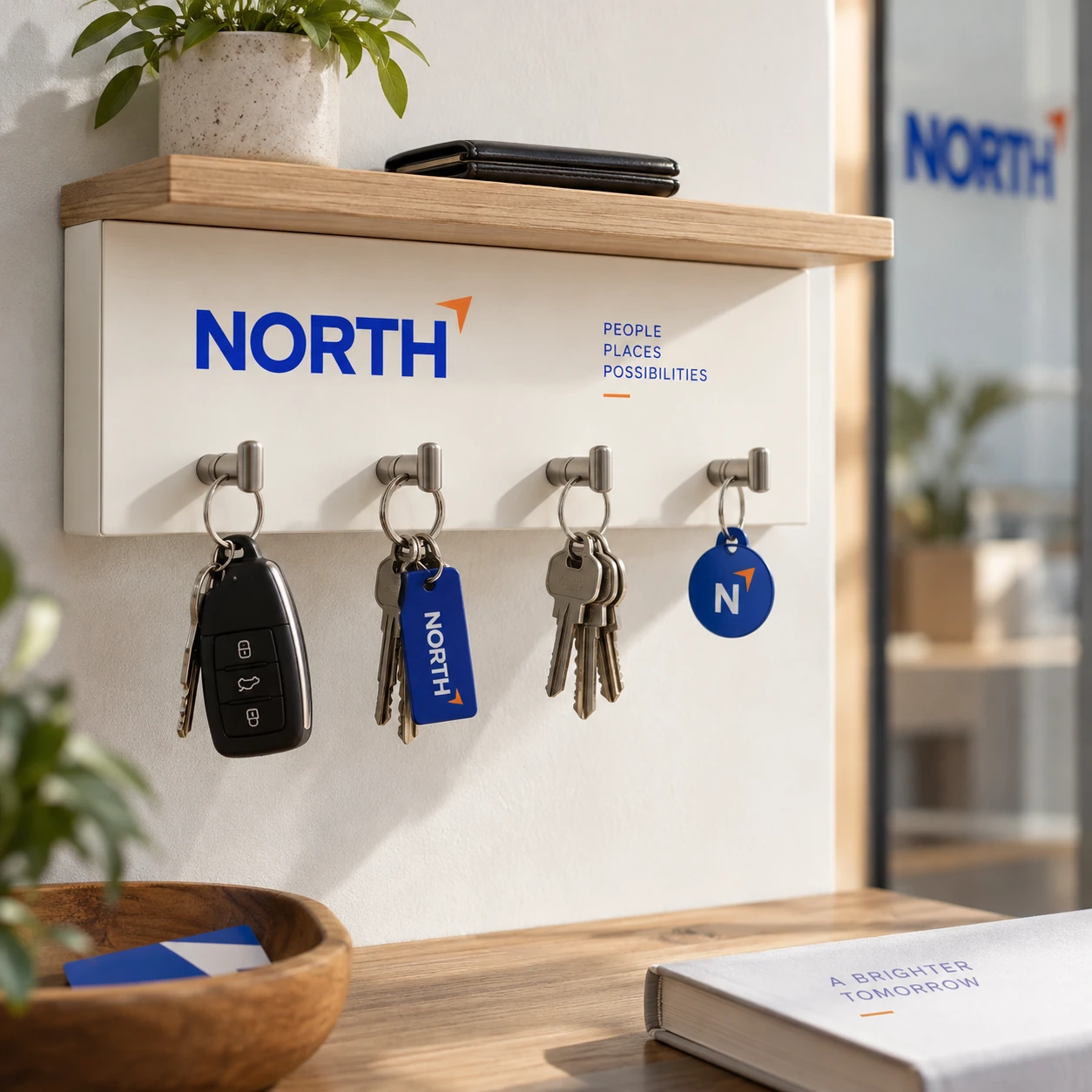 Illustrative branded key holders