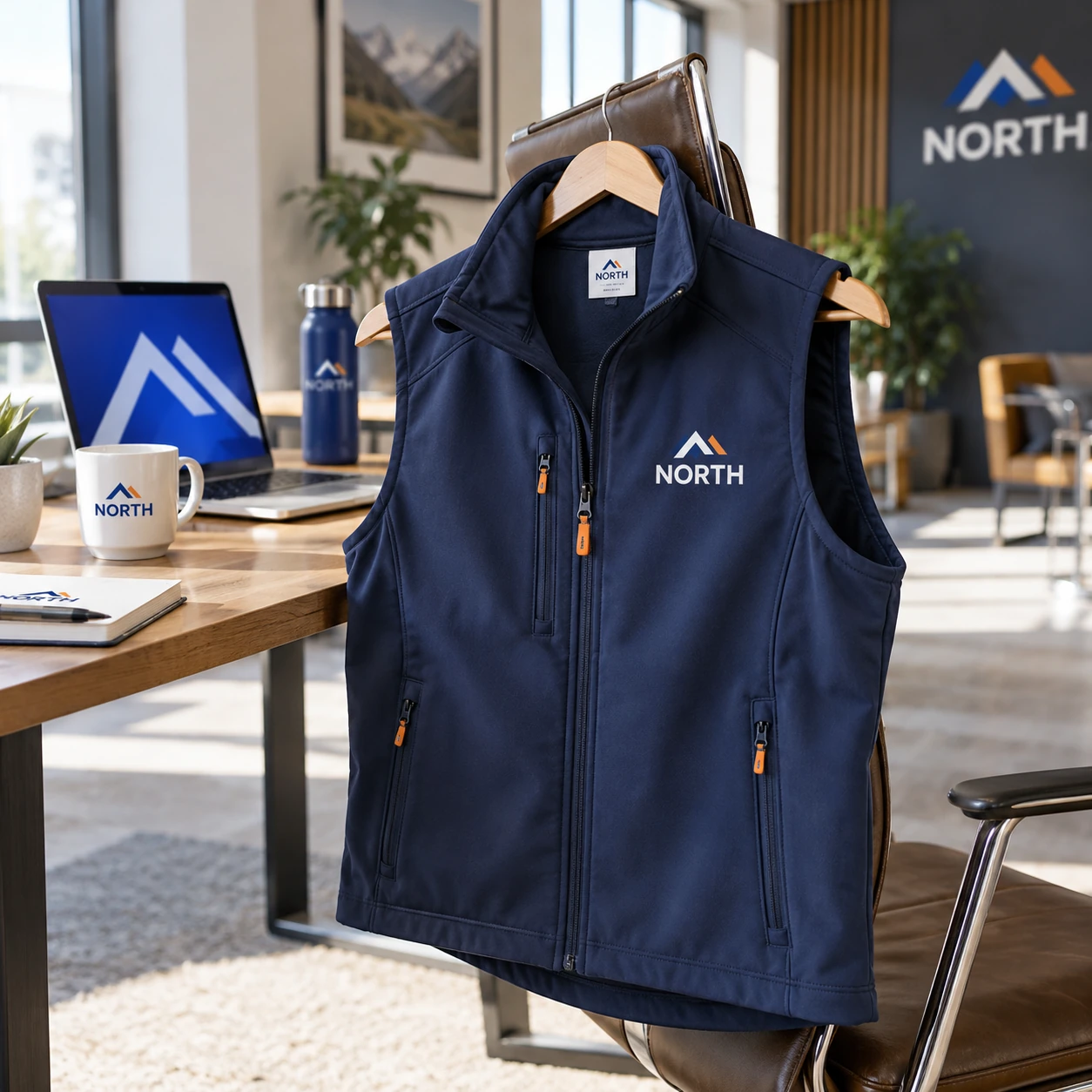 Illustrative branded waistcoats and vests