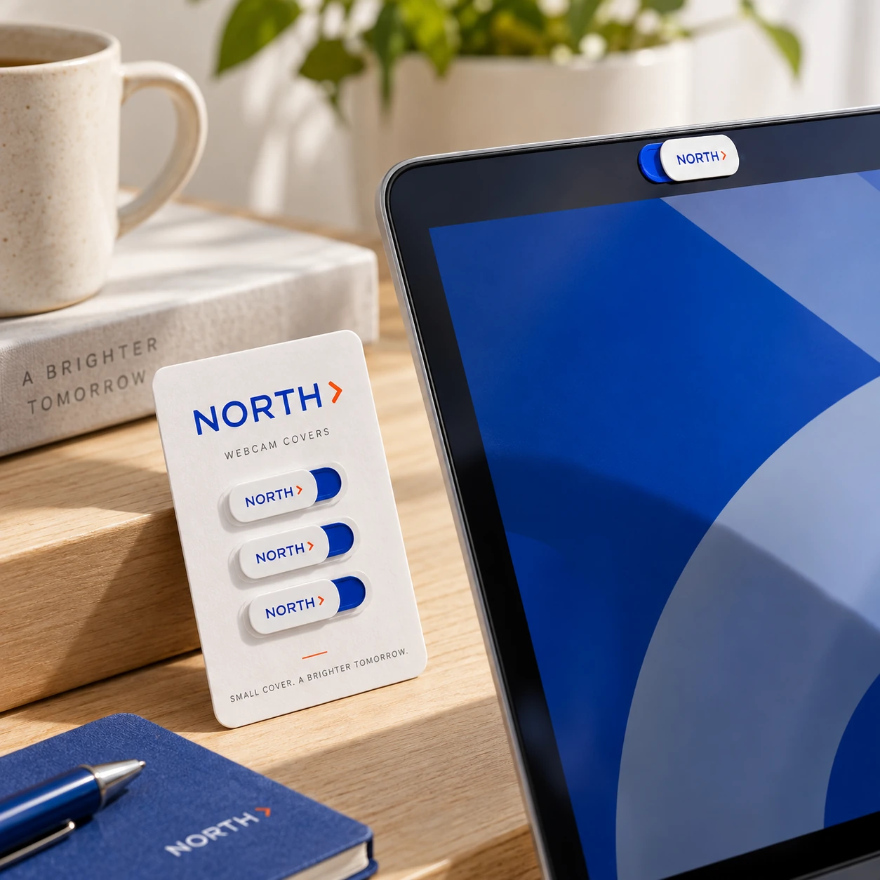 Illustrative branded webcam covers