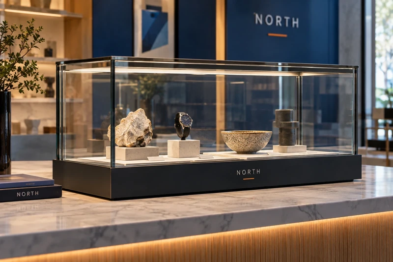 Illustrative branded display cases