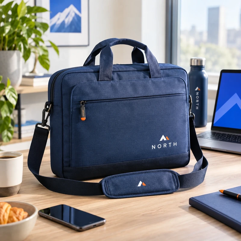 Illustrative branded laptop bags