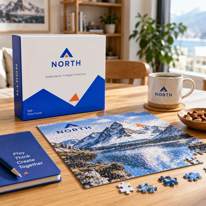 Illustrative branded puzzles and games