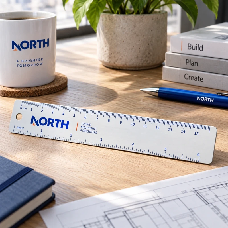 Illustrative branded rulers
