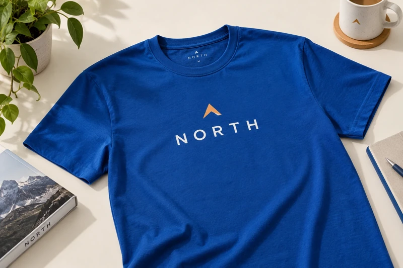 Illustrative branded t-shirts