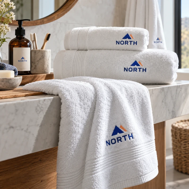 Illustrative branded towels