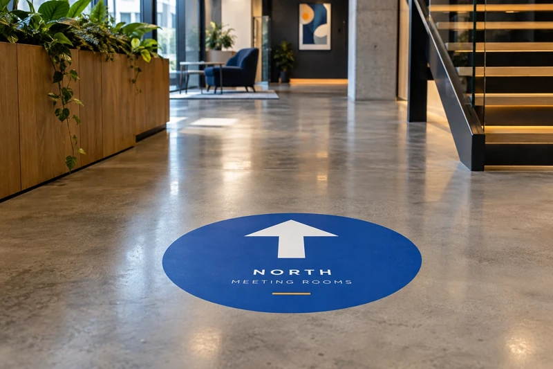 Illustrative floor graphics