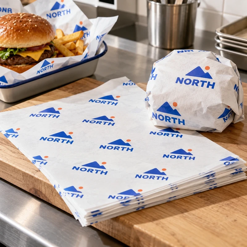 Illustrative food wrapping sheets