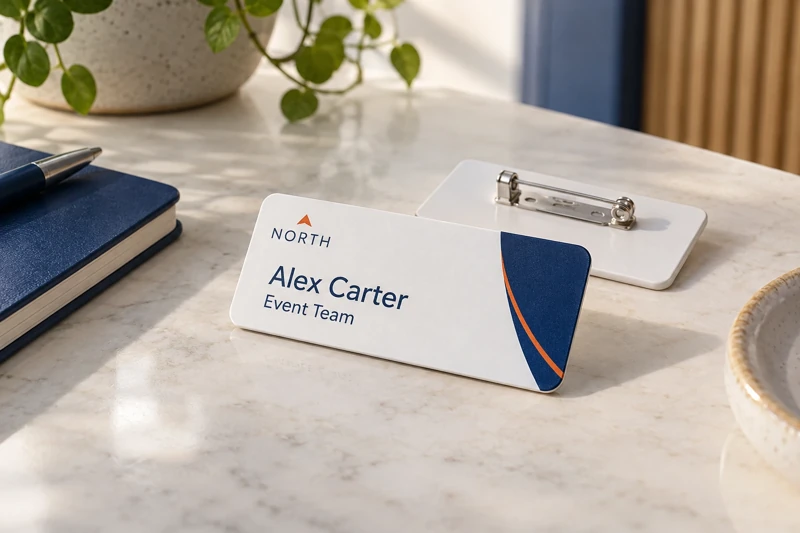 Illustrative name badges