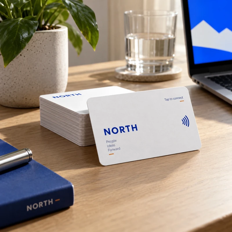 Illustrative nfc business cards