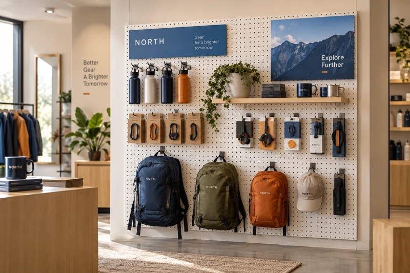 Illustrative pegboard displays