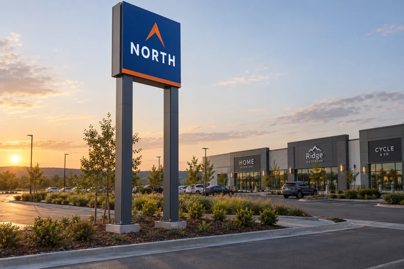 Illustrative pylon signs