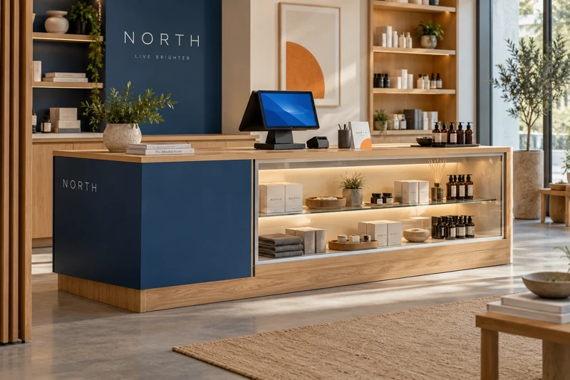 Illustrative retail display counters