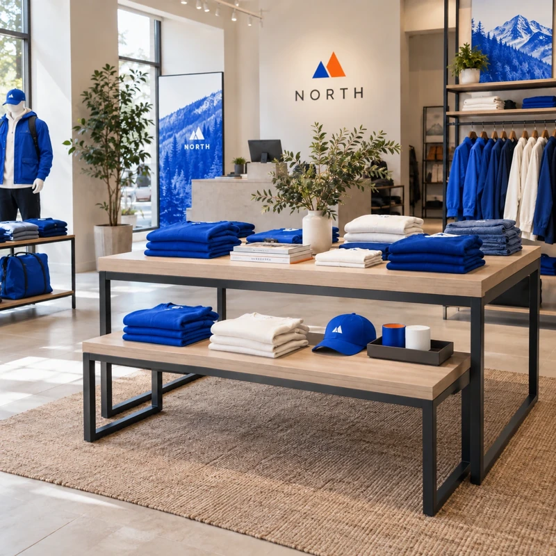 Illustrative retail display tables