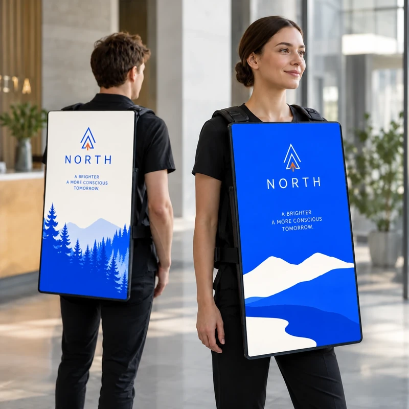 Illustrative wearable promotion boards