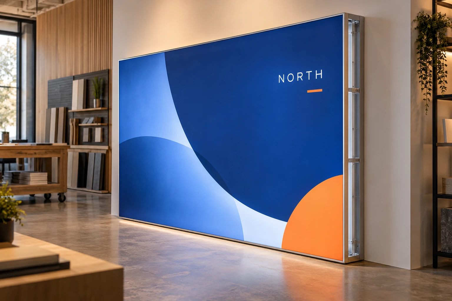 Illustrative custom lightbox fabrication