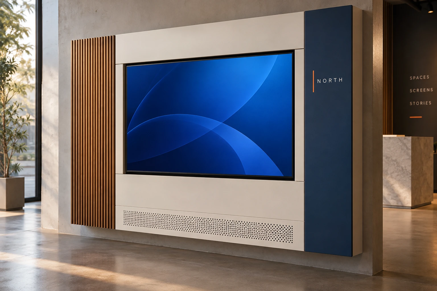 Illustrative custom screen surrounds