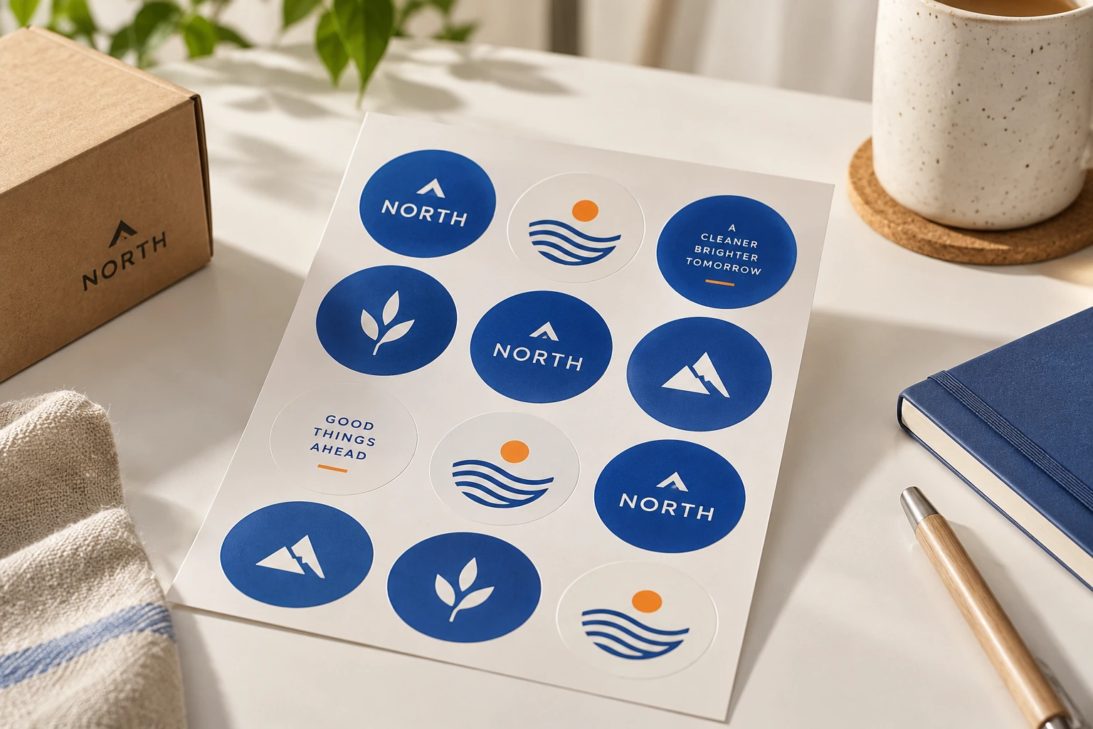 Illustrative custom stickers