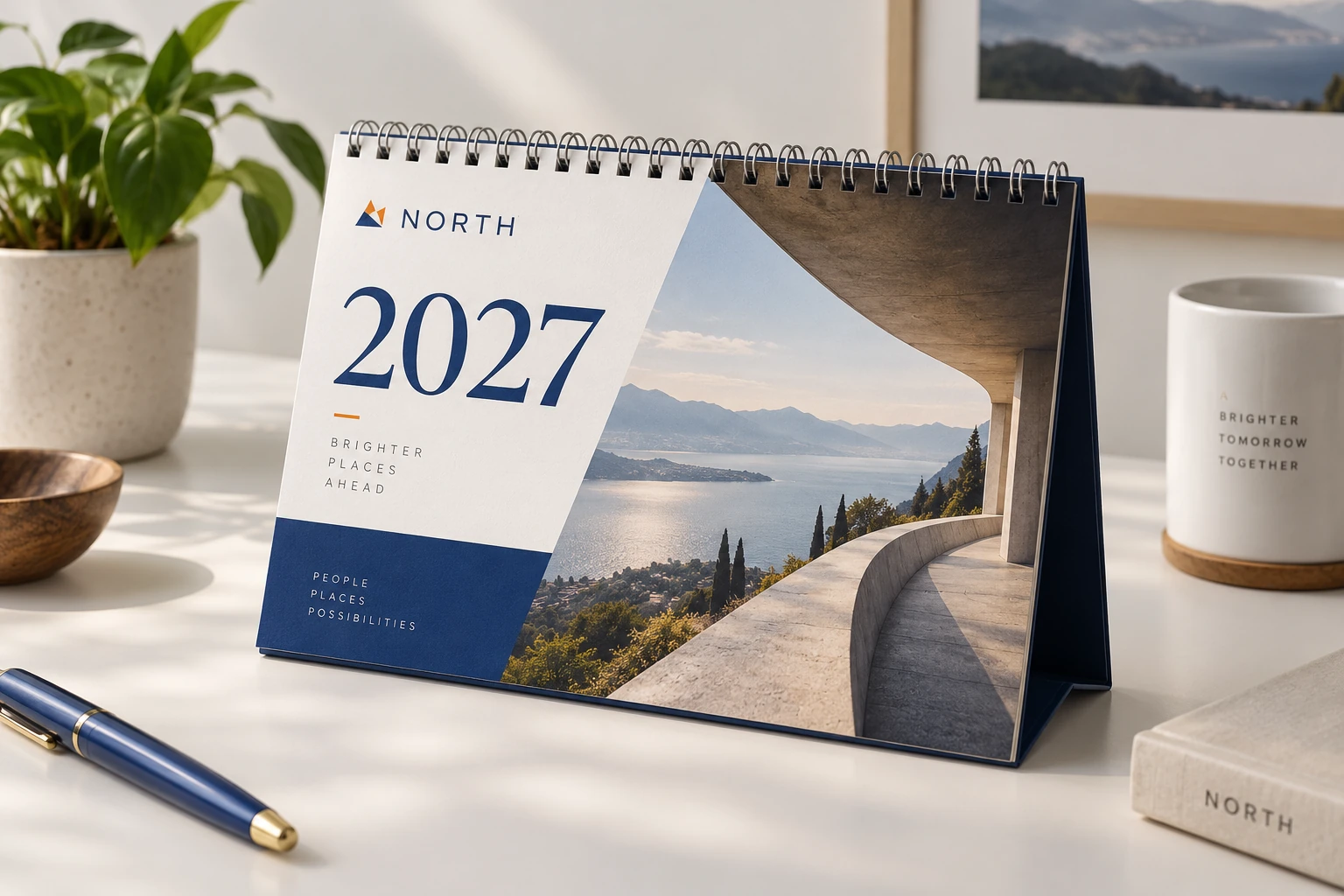 Illustrative desk calendars