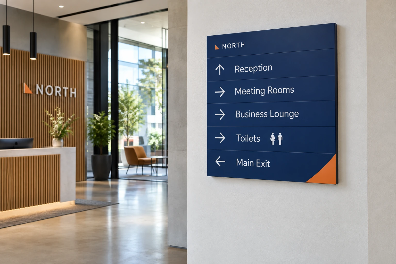 Illustrative directional signs