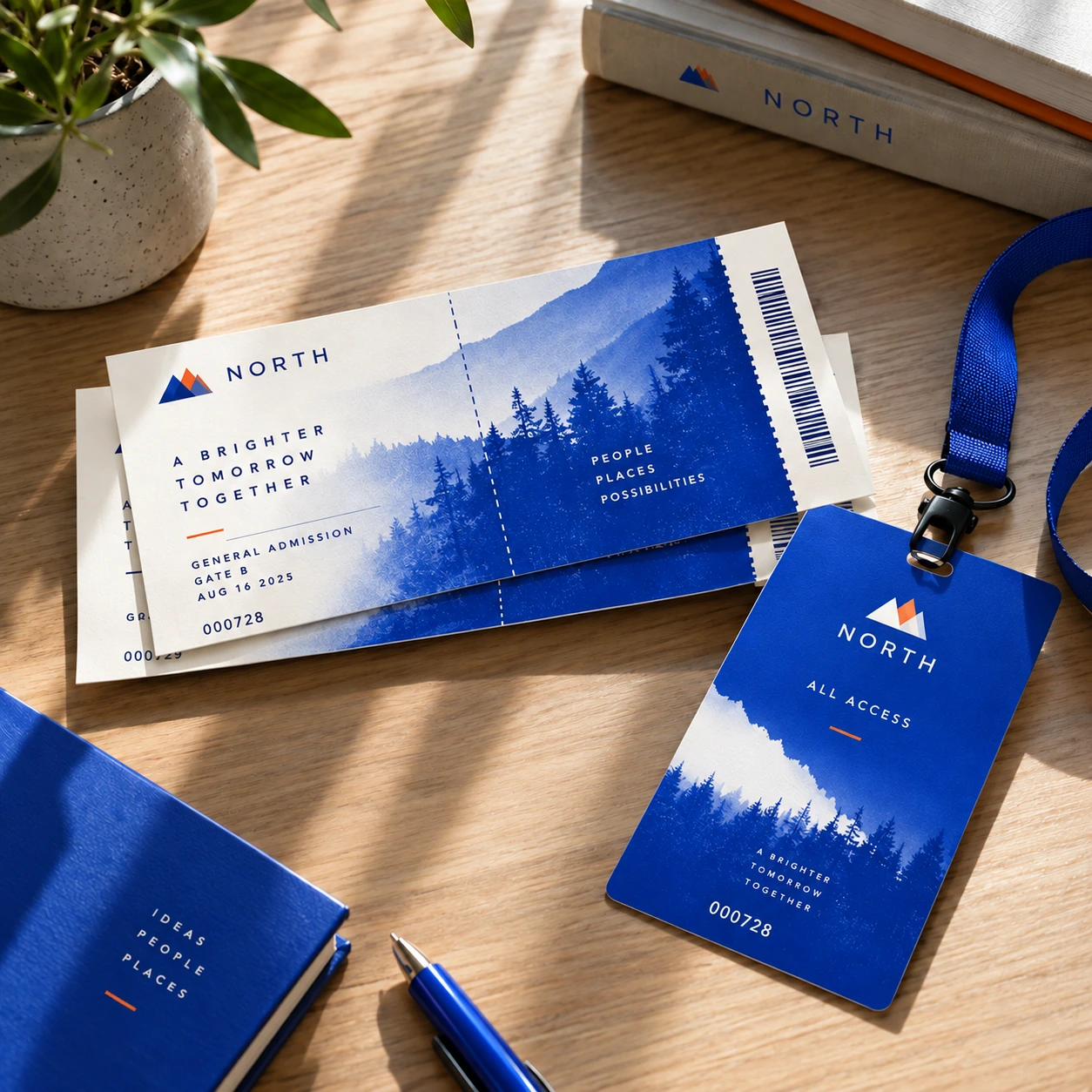 Illustrative event tickets and passes