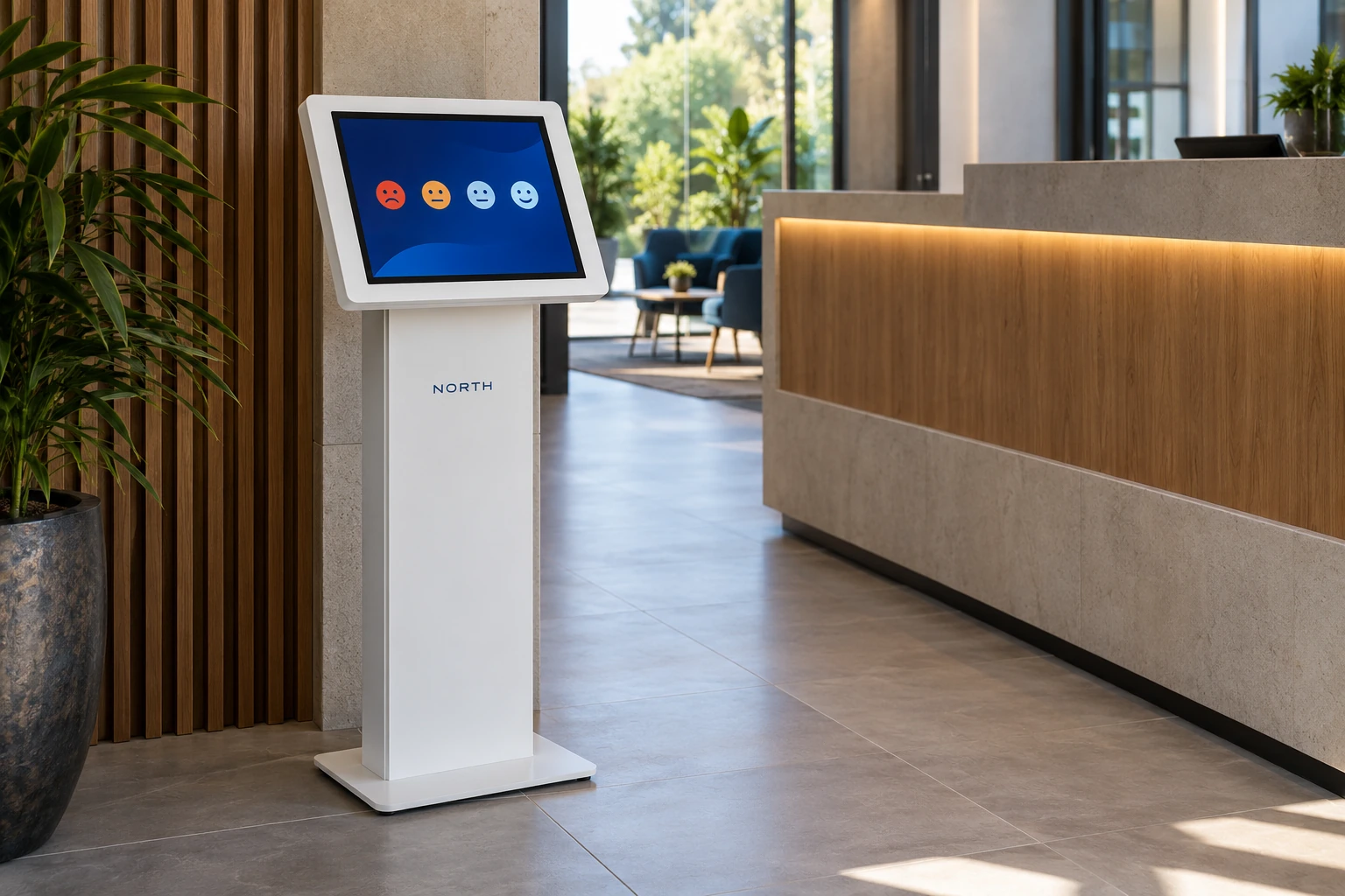 Illustrative feedback kiosks