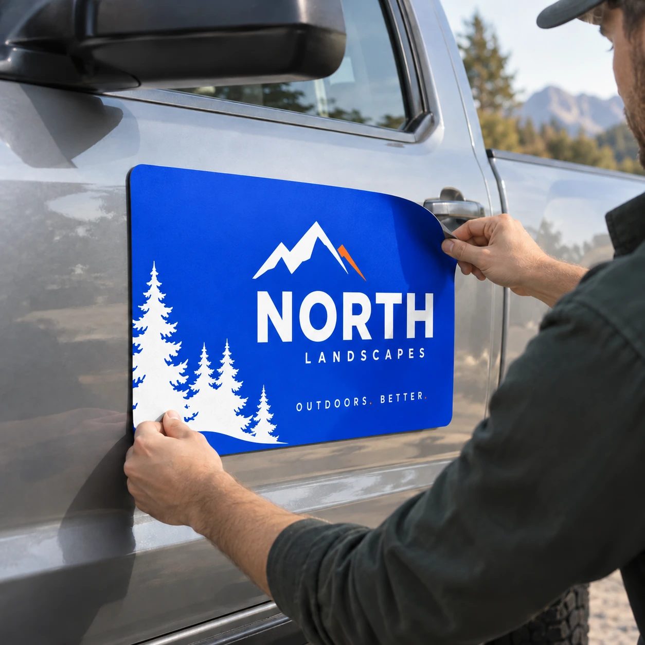 Illustrative magnetic vehicle signs