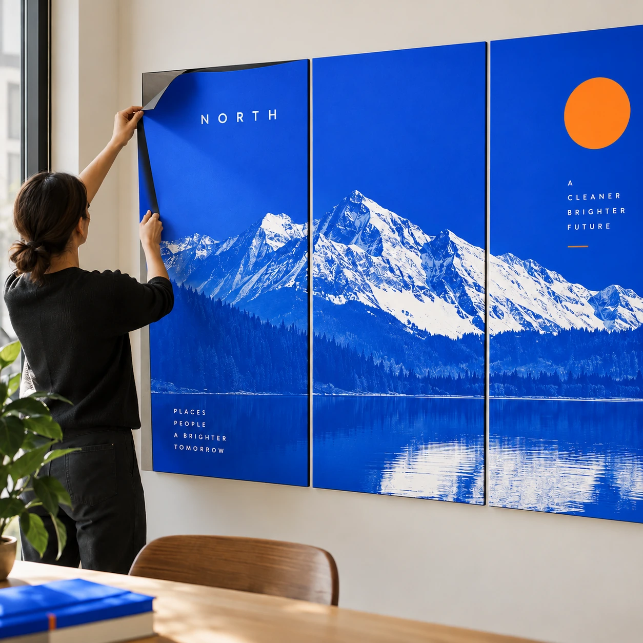 Illustrative magnetic wall graphics
