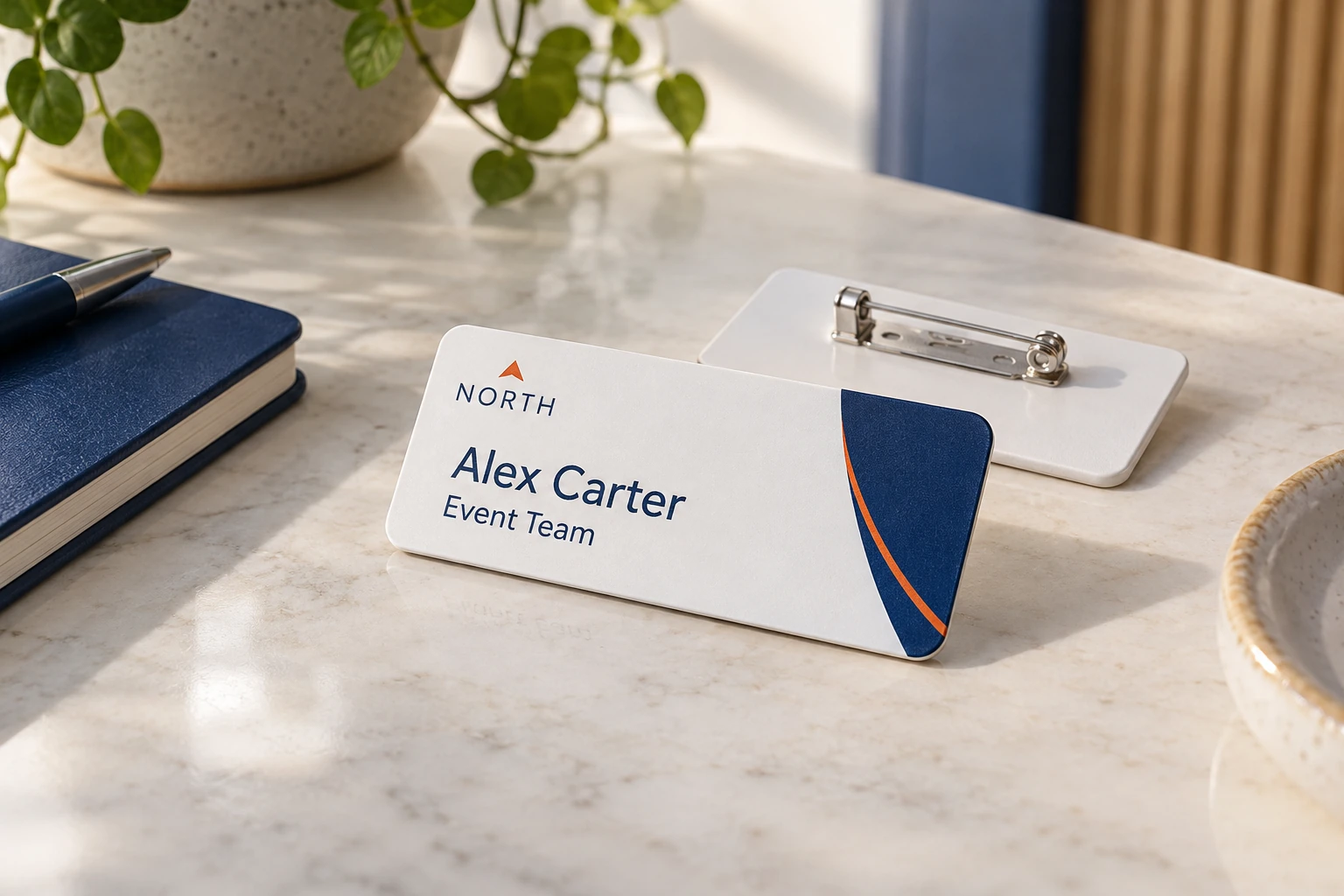 Illustrative name badges