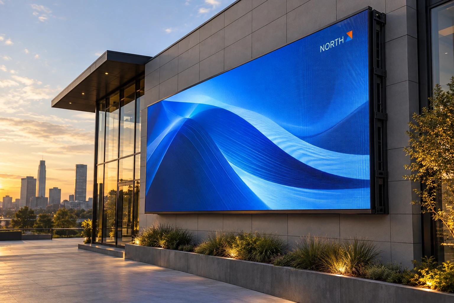 Illustrative outdoor led screens