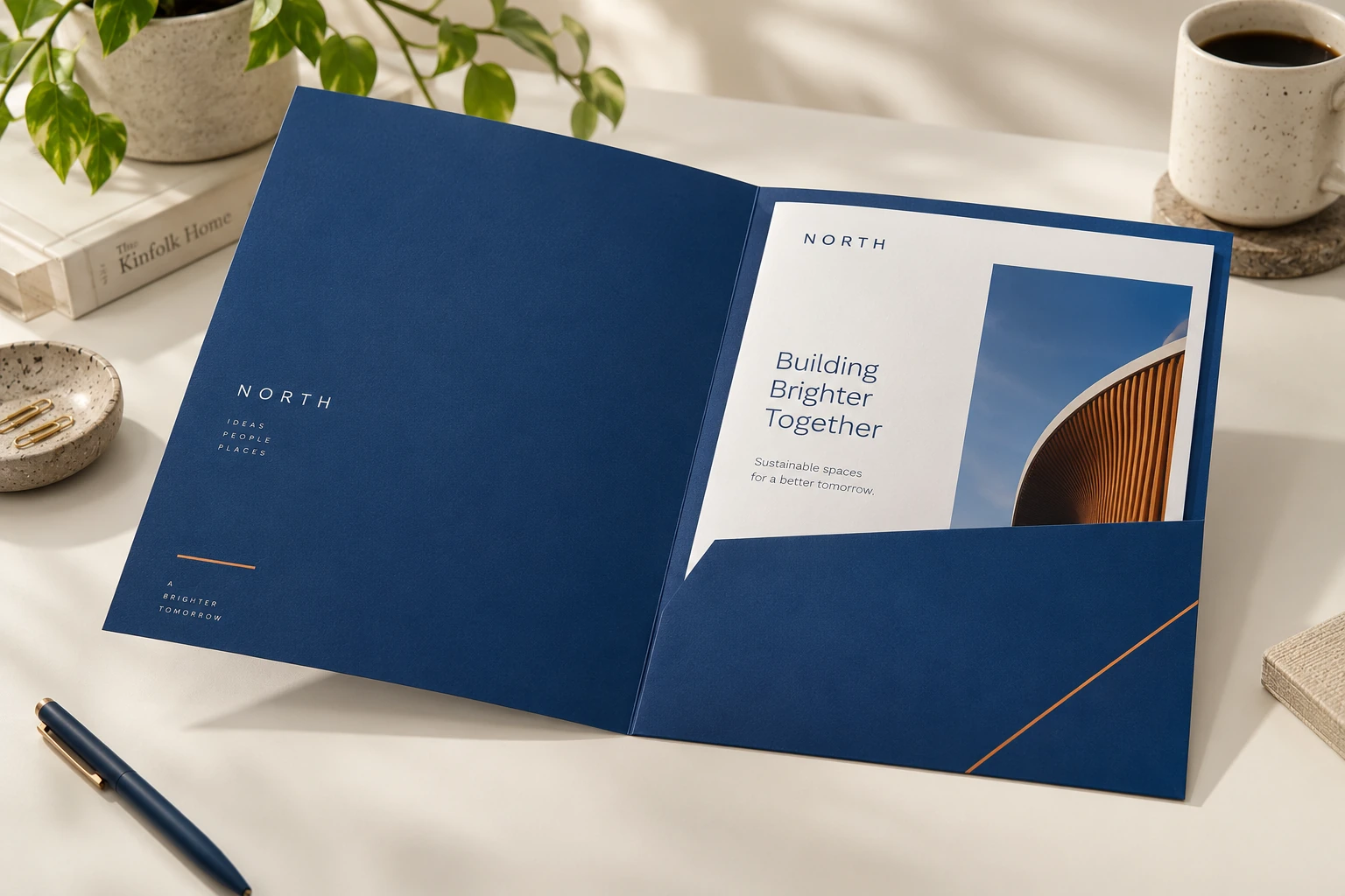 Illustrative presentation folders