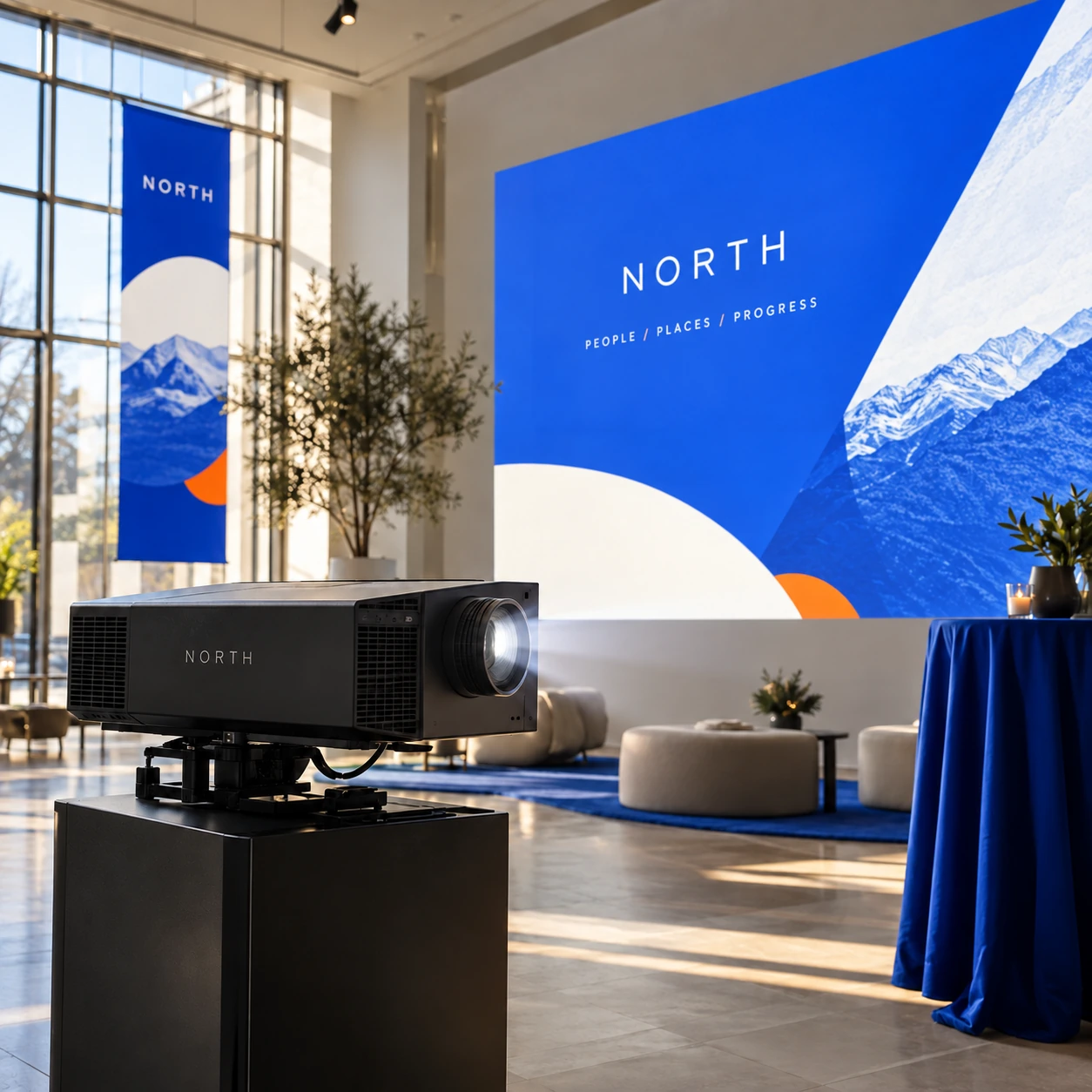 Illustrative projection branding systems
