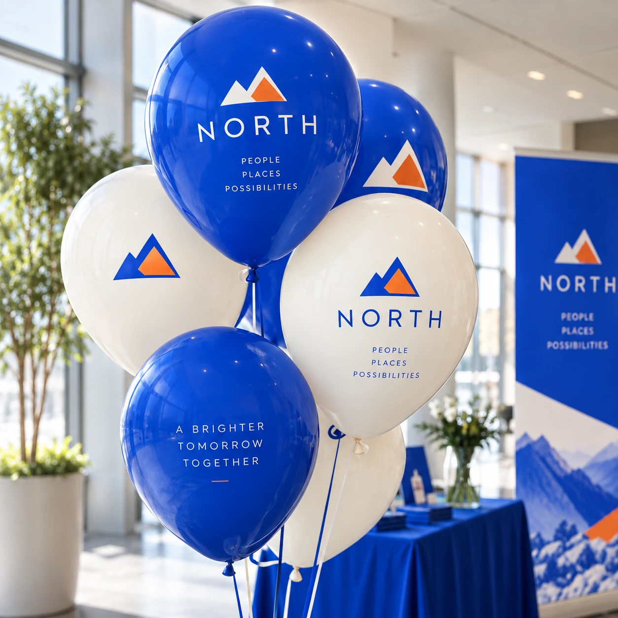 Illustrative promotional balloons