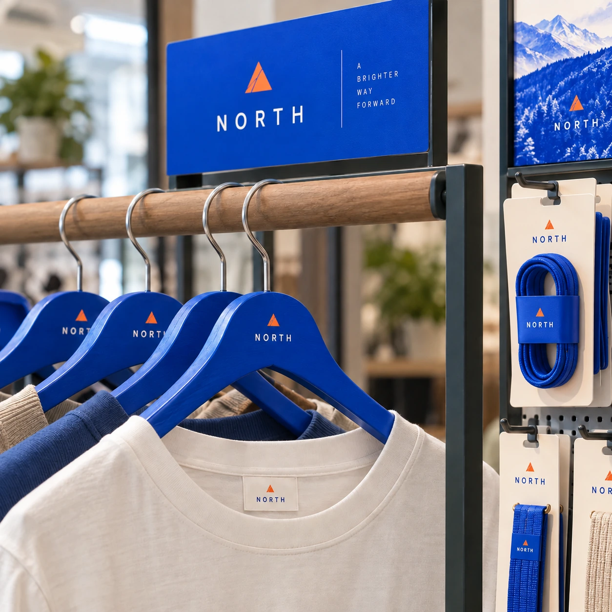 Illustrative retail hanging accessories