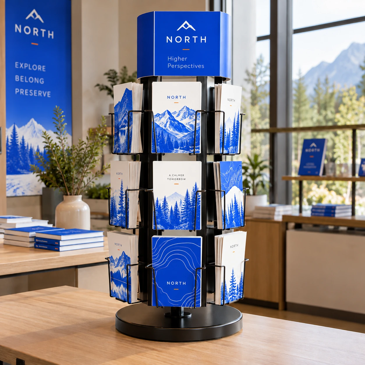 Illustrative spinner displays