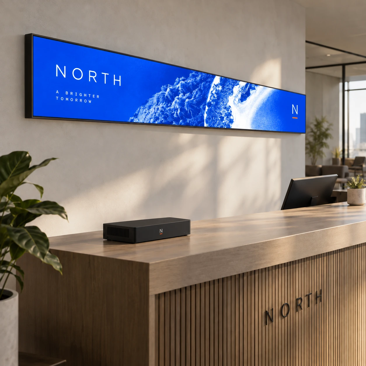 Illustrative stretched digital displays