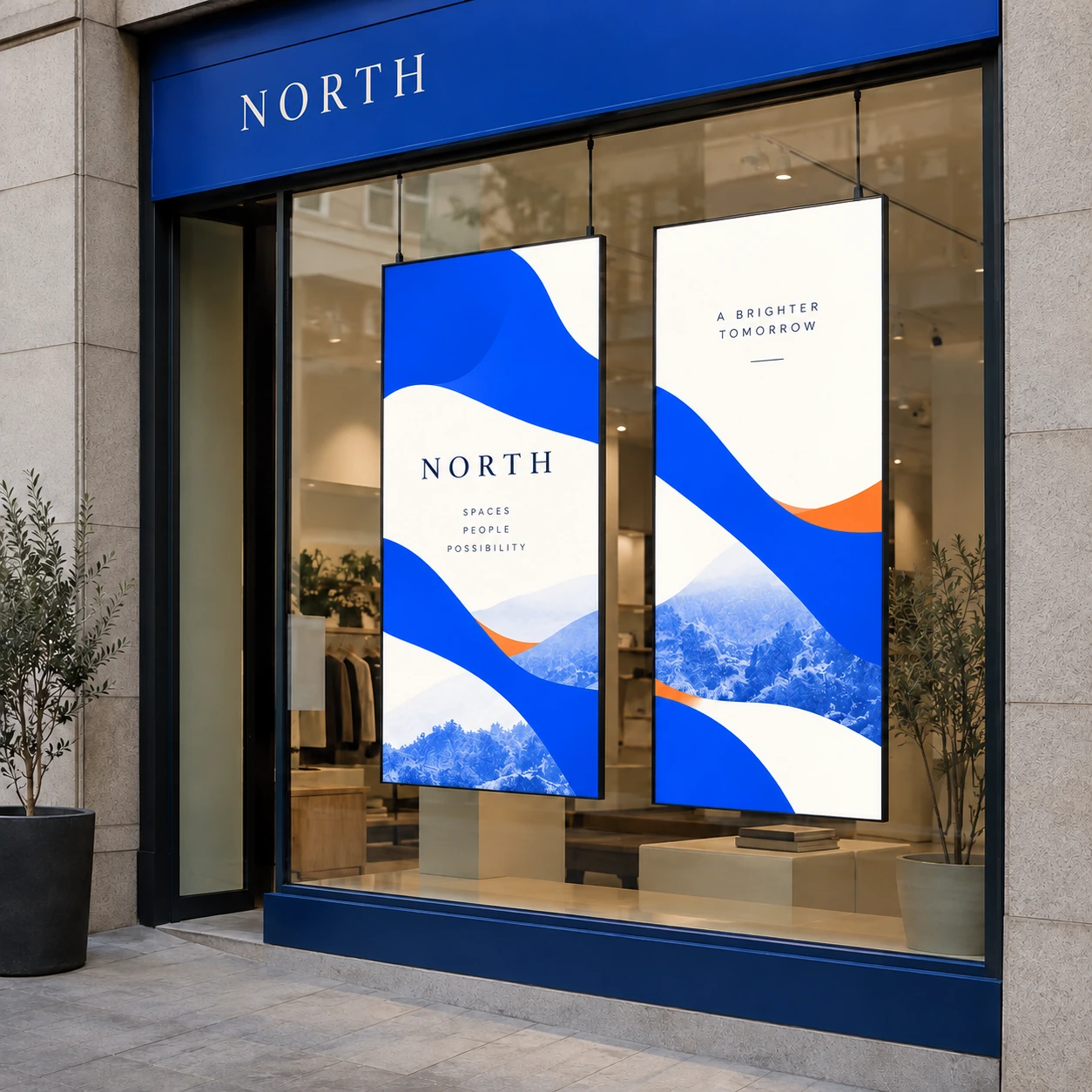 Illustrative window display light films
