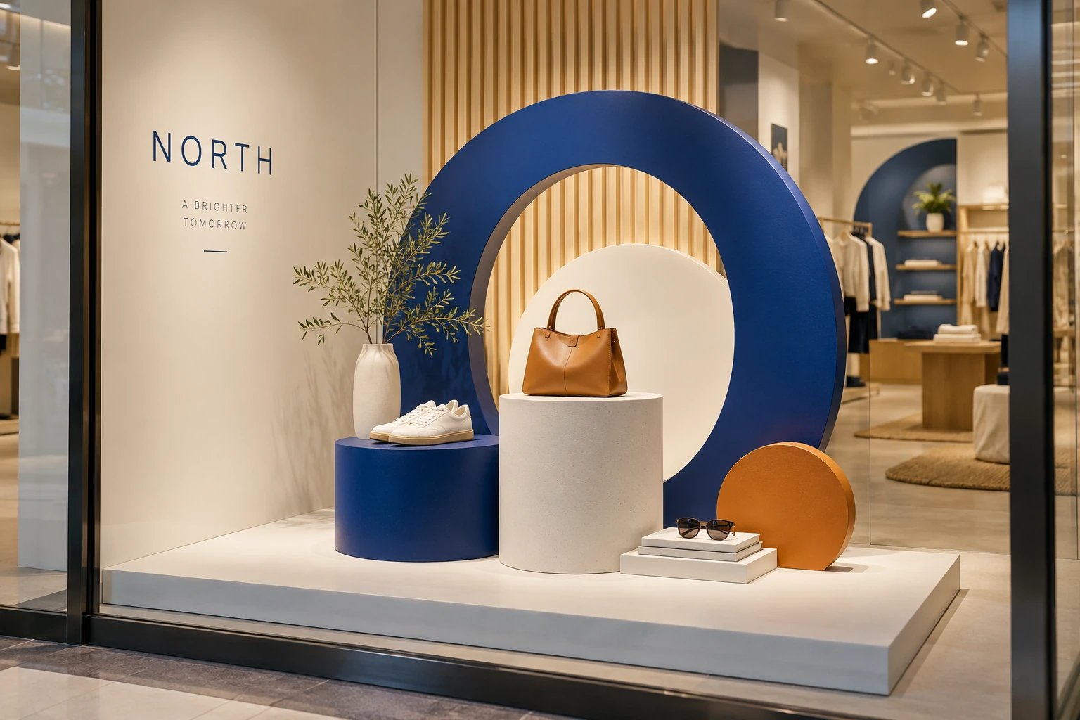Illustrative window display props